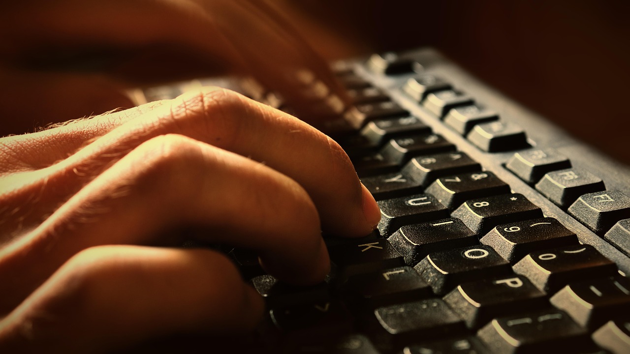Tastatur und Hände